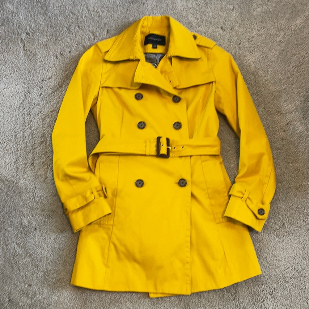 Mustard rain jacket